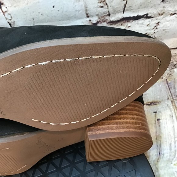 Seychelles Women’s Black Twisted Leather Side Zip Slip On Booties Boots Size 6 - Picture 7 of 8